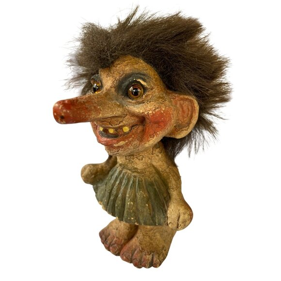 Vintage Norwegian Nyform Troll Doll Figurine Handmade in Norway - Picture 5 of 15